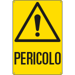 [E1709Y] E1709Y - Cartello pericolo generico pericolo EN ISO 7010