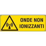 [E17141KS] E17141KS - Etichetta adesiva pericolo onde non ionizzanti EN ISO 7010