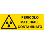 [E1727K] E1727K - Cartello pericolo materiale contaminato EN ISO 7010