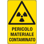 [E1727X] E1727X - Cartello pericolo materiale contaminato EN ISO 7010