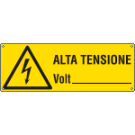 [E1746KS] E1746KS - Etichetta adesiva alta tensione volt....EN ISO 7010