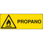 [E1796K] E1796K - Cartello pericolo propano EN ISO 7010
