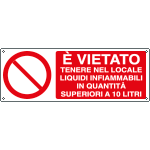 [E18045KS] E18045KS - Etichetta adesiva vietato tenere nel locale EN ISO 7010