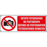 [E18084KS] E18084KS - Etichetta divieto vietato fotografare EN ISO 7010