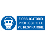 [E1903KS] E1903KS - Etichetta adesiva obbligo proteggere vie respiratorie EN ISO 7010