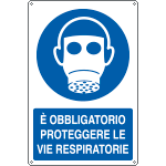 [E1903X] E1903X - Cartello obbligo e'obbligatorio proteggere le vie resp...EN ISO 7010