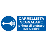 [E1917K] E1917K - cartello segnalare entrare e/o uscire  EN ISO 7010
