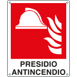 [E20119X] E20119X - Cartello antincendio presidio antincendio UNI ISO 7010