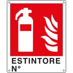 [E20150KS] E20150KS - Etichetta adesiva estintore N. EN ISO 7010