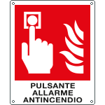 [E20174WS] E20174WS - Etichetta adesiva pulsante allarme antincendio EN ISO 7010