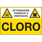 [E2709] E2709 - Cartello sostanze pericolose CLORO EN ISO 7010