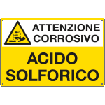 [E2739] E2739 - Cartello pericolo ACIDO SOLFORICO EN ISO 7010