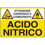 [E2748] E2748 - Cartello sostanze pericolose ACIDO NITRICO EN ISO 7010