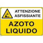 [E2768] E2768 - Cartello sostanze pericolose AZOTO LIQUIDO EN ISO 7010