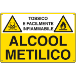 [E2781] E2781 - Cartello sostanze pericolose ALCOOL METILICO EN ISO 7010
