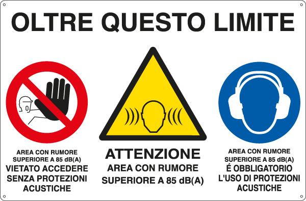 [E28101] E28101 - Cartello Oltre questo limite proteggersi da....EN ISO 7010