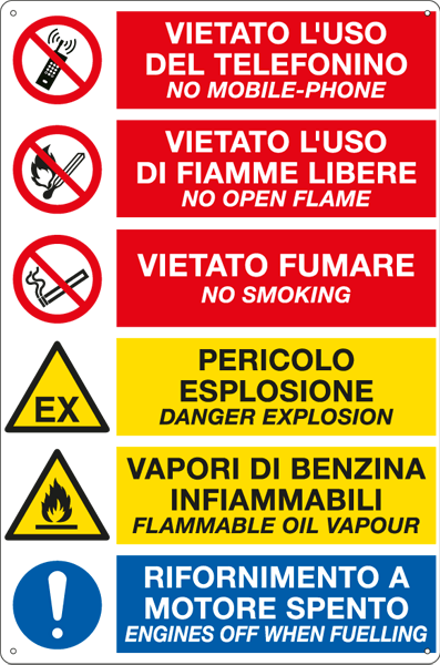 [E3523S] E3523S - Etichetta autoadesiva E'vietato ..EN ISO 7010