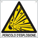 [E400303X] E400303X - Cartello pericolo d'esplosione EN ISO 7010