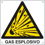 [E400304X] E400304X - Cartello pericolo gas esplosivo EN ISO 7010
