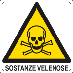 [E400402X] E400402X - Cartello pericolo sostanze velenose EN ISO 7010