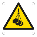 [E49608J] E49608J - Cartello pericolo carichi sospesi EN ISO 7010