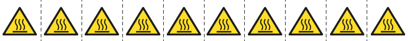 [E49639NS] E49639NS - foglio n.10 etichette adesive 30x30 Pericolo superfici...EN ISO 7010