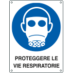 [E625301X] E625301X - Cartello obbliigo proteggere le vie respiratorie EN ISO 7010