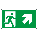 [E715106KS] E715106KS - Etichetta uscita di emergenza in alto dx EN ISO 7010