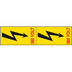 [E91513A] E91513A - foglio n. 2 etic.aut."zagaglia+380 VOLT"