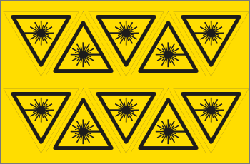 [E91634A] E91634A - foglio n.10 etic.aut. "LASER" + simbolo