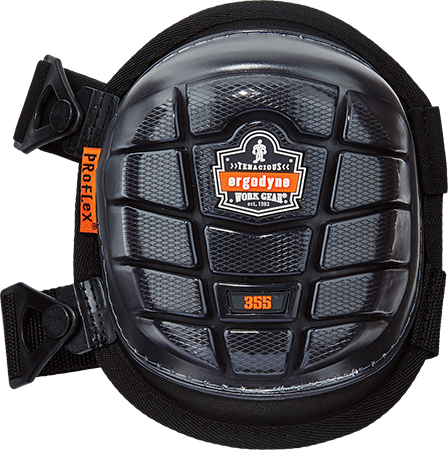 [EDS355] EDS355 - Ginocchiere con sistema a gel+schiuma PU tg.unica regolabile col.NERO