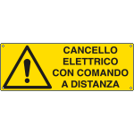 [EEF1707K] EEF1707K - cartello autoadesivo EasyFix cancello elettrico comandato EN ISO 7010