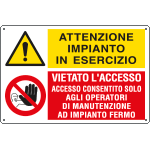 [EEF3549] EEF3549 - cartello autoadesivo multisimbolo EasyFix attenzione imp.EN ISO 7010