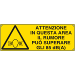 [EF17132K] EF17132K - cartello autoadesivo EasyFix attenzione in questa zona. . . .