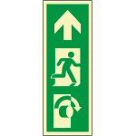 [EL12033D] EL12033D - Etichetta adesiva fotoluminescente DIN apertura porta a destra